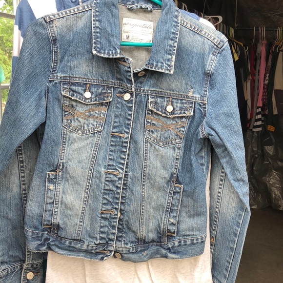 Aeropostale Jackets & Blazers - Distressed Jean Jacket. Almost perfect condition.